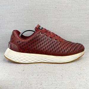 Nobull Shoes Mens 10.5 Leather Runner Burgungy Crossfit Sneaker Trainer